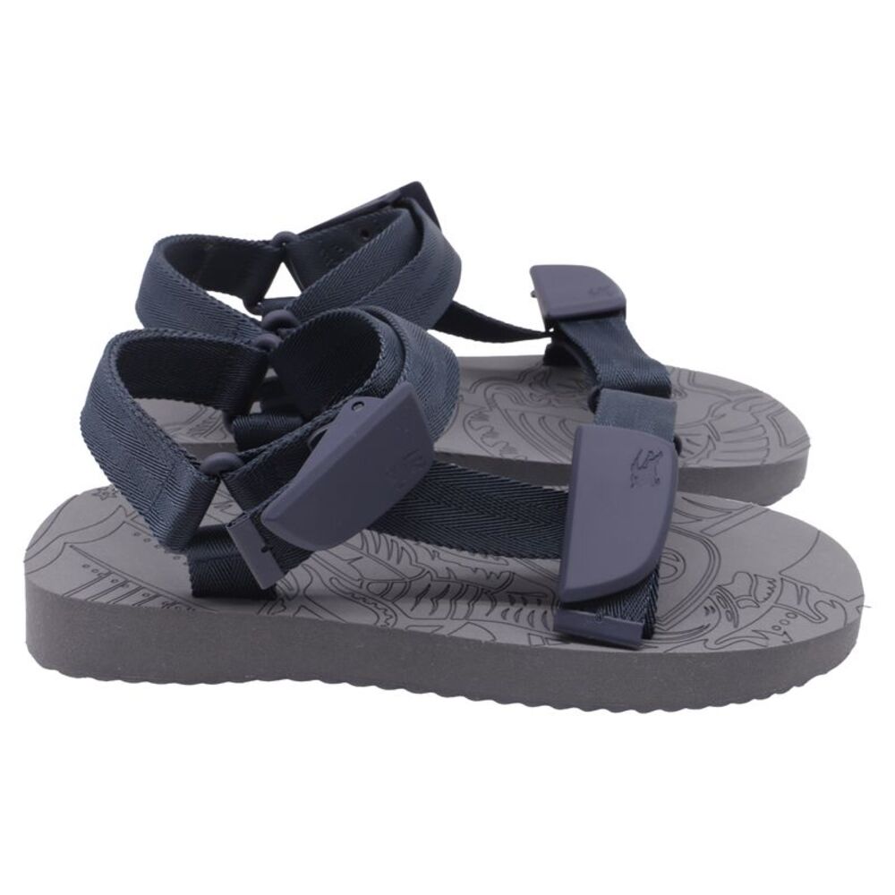 Burberry Trek Sandals in Navy Blue Rubber